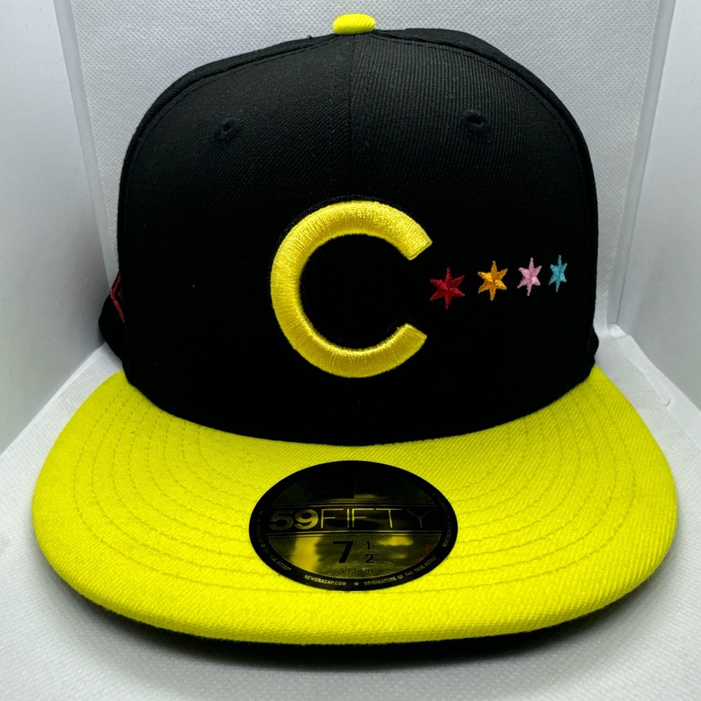 New Era Chicago Cubs 59FIFTY Pay to Play Fitted  7 1/2 Hat Pac-Man NWT